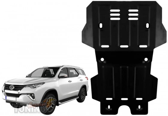 Защита двигателя Toyota Fortuner 2 с 2018 года сталь завод Titan