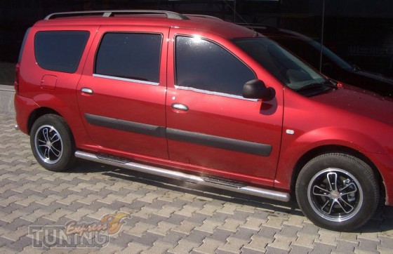 Пороги трубами Dacia Logan MCV