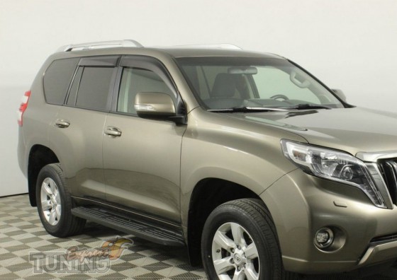 Установка рейлингов на Toyota Land Cruiser 150 фото