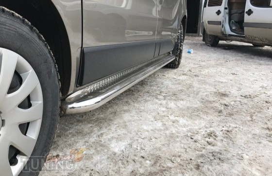 Пороги труба с листом Fiat Talento оригинал