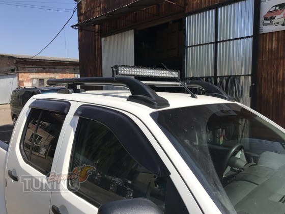 Рейлинги на крышу NIssan Navara D40 фото