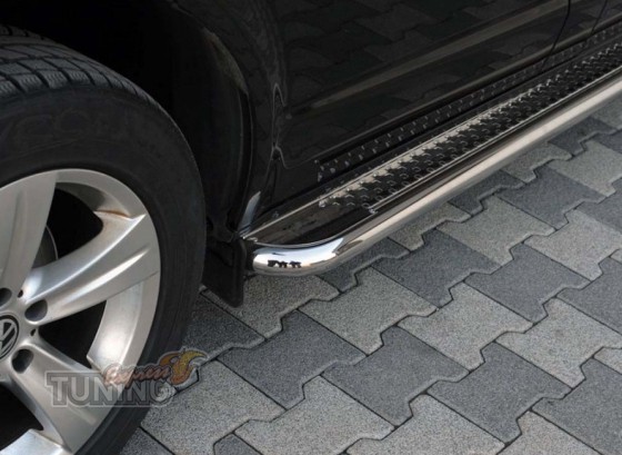 Пороги труба с листом Lada Largus оригинал