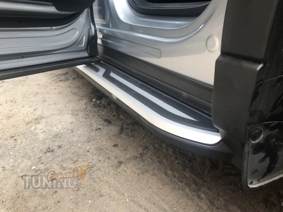 Установка боковых порогов на Mazda Cx-5 2 фото