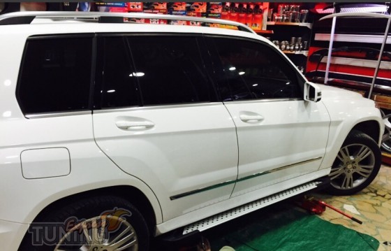 Подножки на Mercedes GLK сlass X204 оригинал Allmond