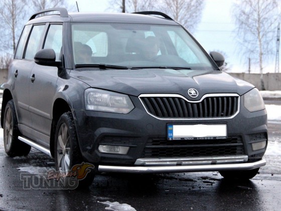 Дуга переднего бампера Skoda Yeti стальная