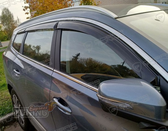 Дефлекторы окон Chery Tiggo 8 оригинал фото