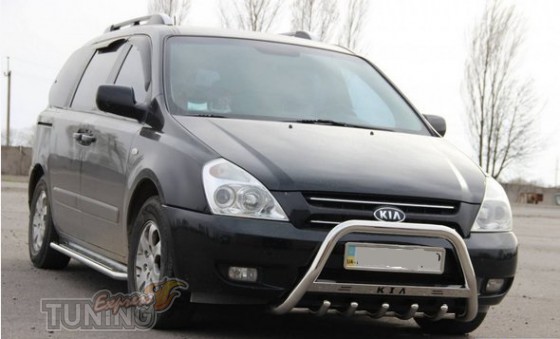 Оригинальный кенгурятник для Kia Carnival Ex фото