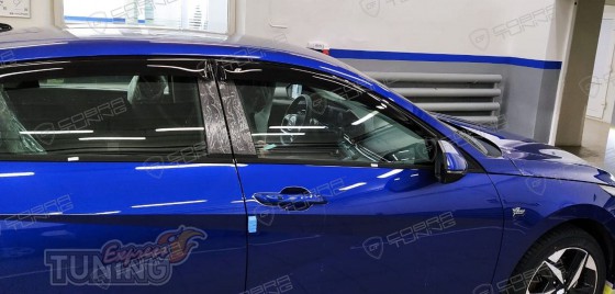 Дефлекторы окон для Hyundai Elantra 7 фото