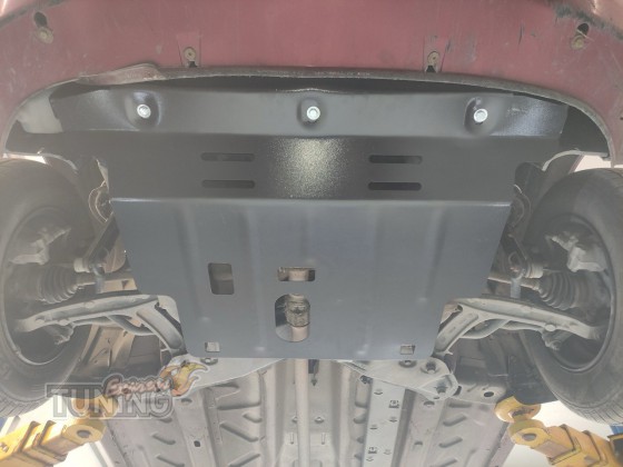 Защита двигателя Fiat Panda 2 поколения 2003-2012 увеличенная по