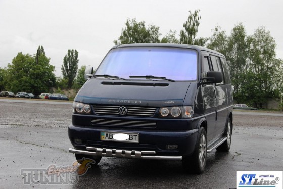Передняя двойная дуга с грилем на Transporter T4