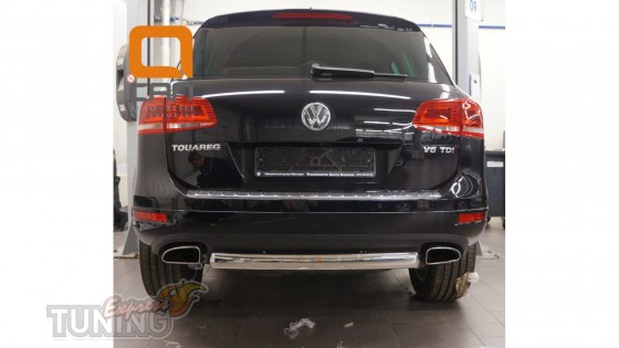 Одинарная труба на задний бампер Volkswagen Touareg 2