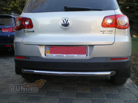 Задняя одинарная труба Volkswagen Tiguan 2007-2016