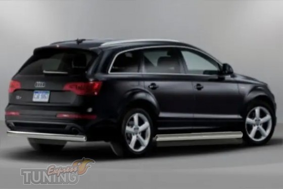 Защита заднего бампера Audi Q7 4L дуга силовая 