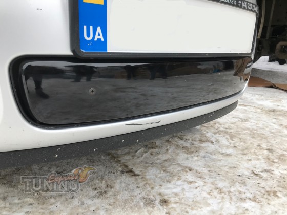 Зимняя решетка бампера Skoda Fabia 2 фото