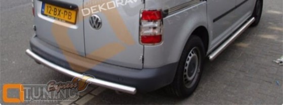 Одинарная труба на задний бампер Volkswagen Caddy 3