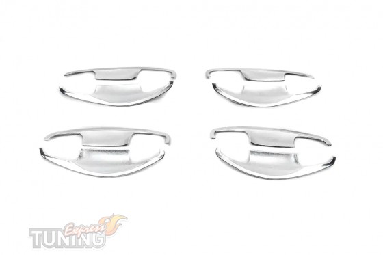 Хром накладки под ручки Hyundai Santa Fe 3 фото