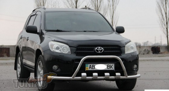 Защита переднего бампера Toyota Rav4 3 дизайн Shark