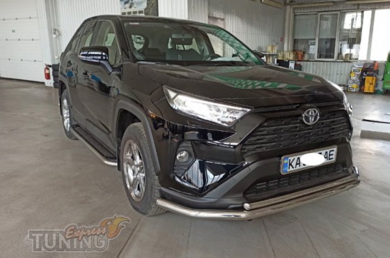 Двойная дуга переднего бампера Toyota Rav4 5 XA50