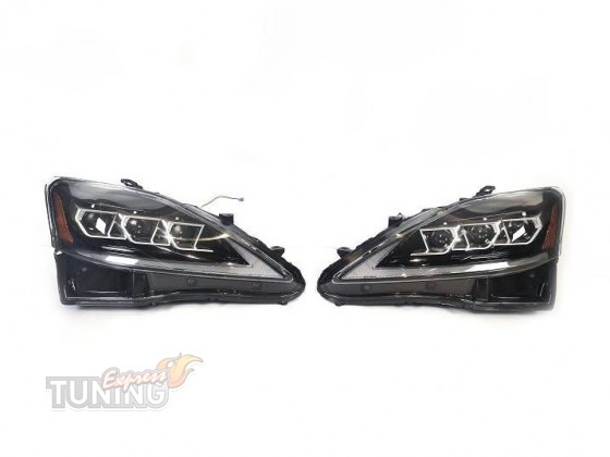 Диодные фары Lexus IS250 фото