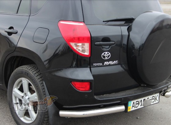 Защитные уголки заднего бампра SsangYong Actyon