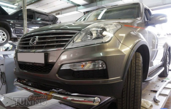 Одинарная труба переднего бампера Ssang Yong Rexton 2
