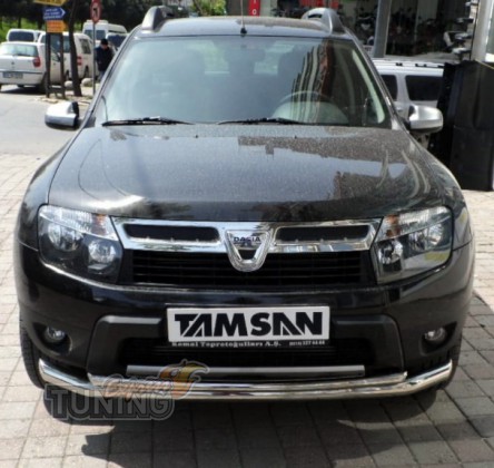 Двойная дуга переднего бампера Renault Duster 2 с 2018- года