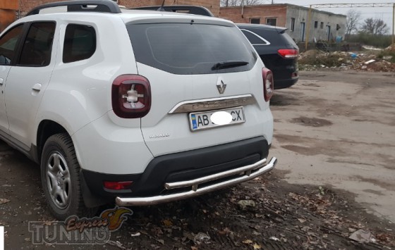 Двойные дуги заднего бампера Renault Duster 2