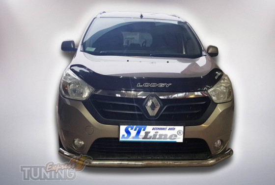 Одинарная труба переднего бампера Renault Lodgy