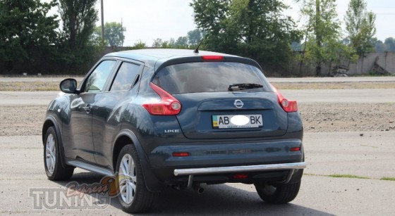 Защита заднего бампера Nissan Juke одинарная