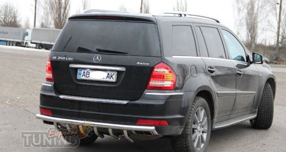 Задняя защитная дуга на Mercedes GL X164 с грилью