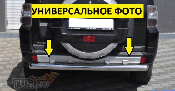 Одинарная труба на задний бампер Mercedes ML W164