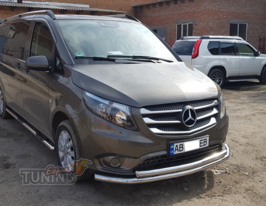 Двойная дуга переднего бампера Mercedes Vito W447