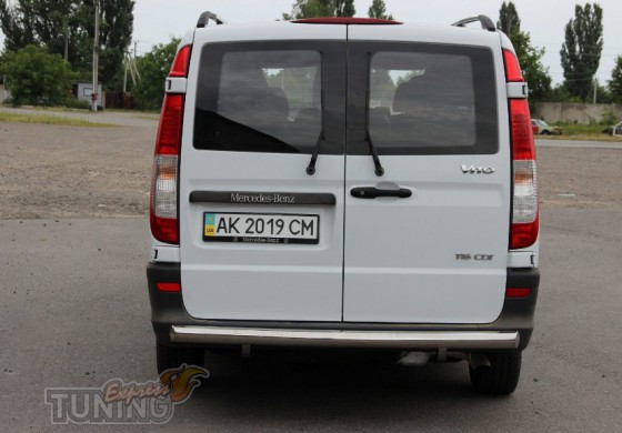 Одинарная труба на задний бампер Mercedes Vito 447