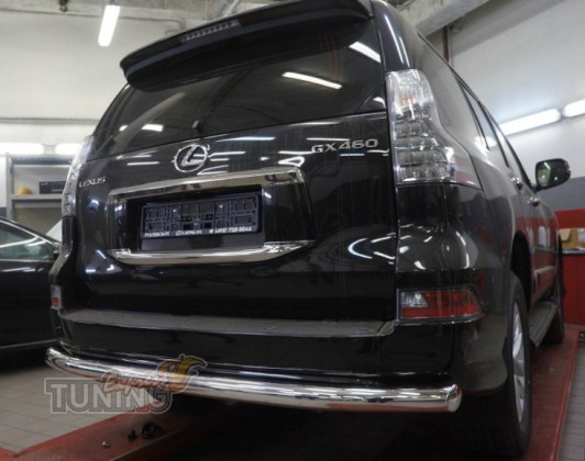 Одинарная труба на задний бампер Lexus GX460