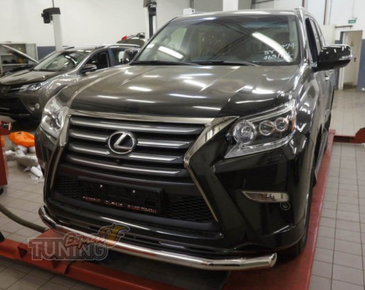 Одинарная труба переднего бампера Лексус GX 460