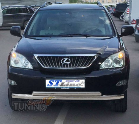 Двойная дуга переднего бампера Lexus RX с 2003- года