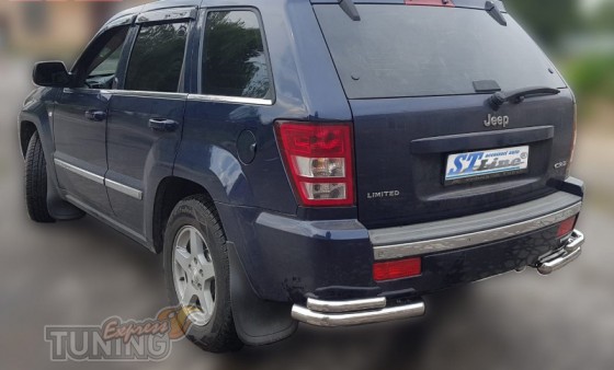 Уголки заднего бампра Jeep Grand Cherokee WK двойные