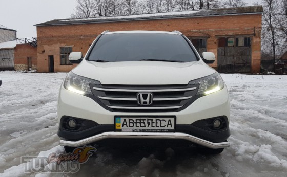 Одинарная труба переднего бампера Honda CR-V 4