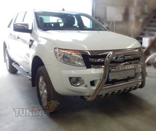Кенгурятник на Ford Ranger T6 с 2011- года высокий