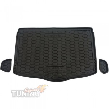 Резиновый коврик в багажник Nissan QAshqai 2 рестайл 