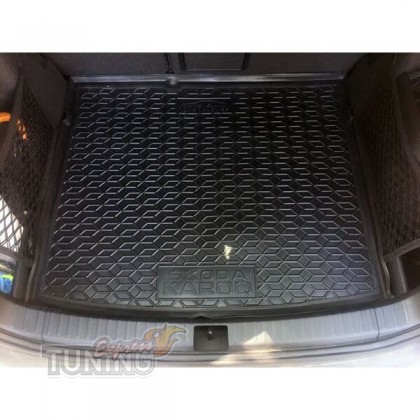 Резиновый коврик багажника Skoda Karoq фото