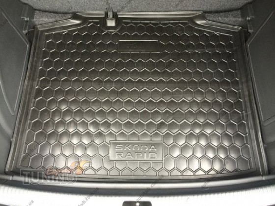 Резиновый коврик в багажник Skoda Rapid Spaceback