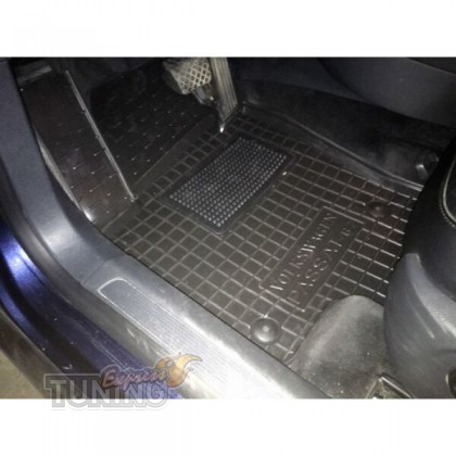 Коврики салона Volkswagen Passat B6 с перемычкой