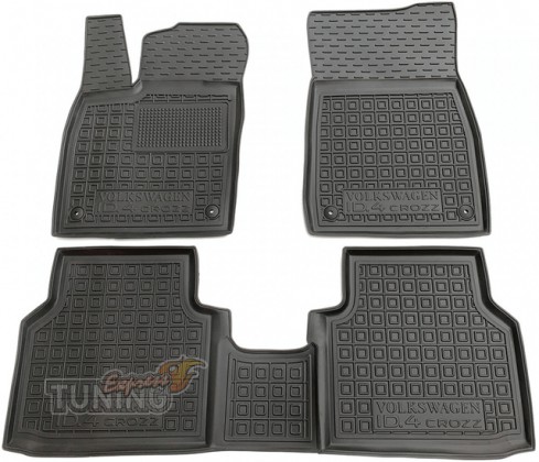 Резиновые коврики Volkswagen ID4 с перемычкой