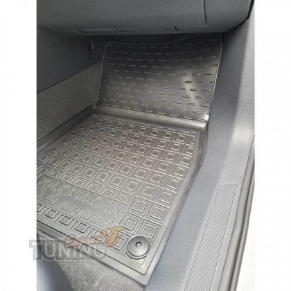 Коврики салона Volkswagen ID4 с перемычкой