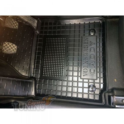 Коврики салона Volkswagen Caddy 3 с перемычкой
