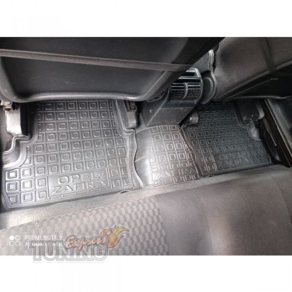 Коврики на Opel Zafira A с бортиком и перемычкой