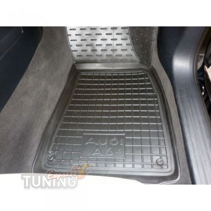 Коврики в Audi A6 C6 с перемычкой
