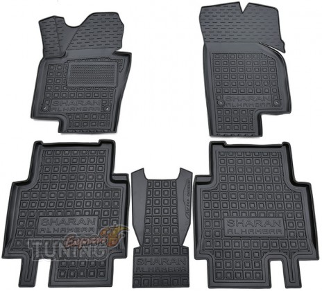Коврики в салон Seat Alhambra 7N с перемычкой