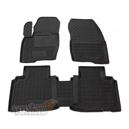 Коврики в салон Ford Edge 2 с перемычкой